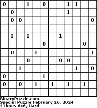 Binary Puzzle