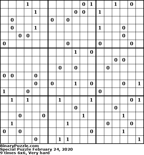 Binary Puzzle