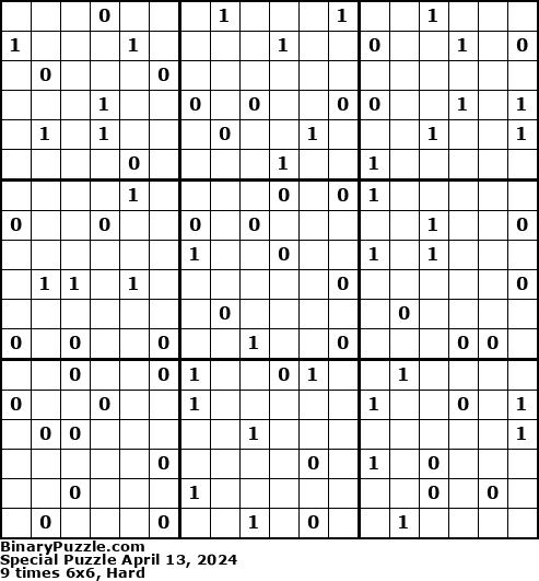 Binary Puzzle