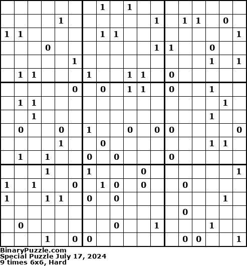 Binary Puzzle