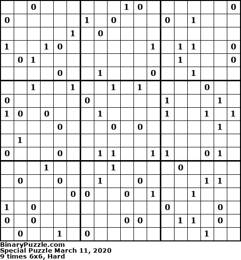 Binary Puzzle