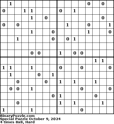 Binary Puzzle