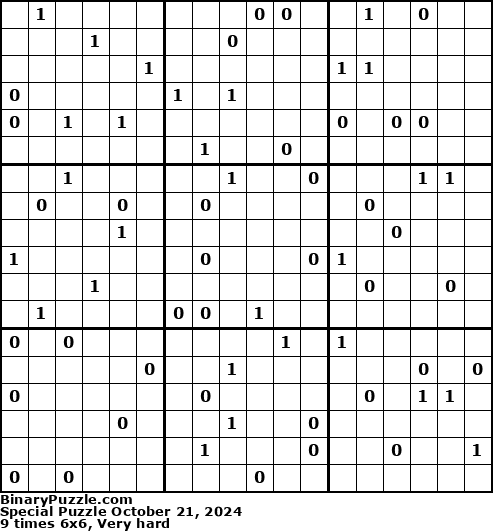 Binary Puzzle