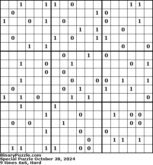 Binary Puzzle