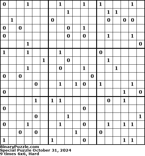 Binary Puzzle