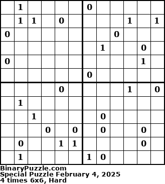 Binary Puzzle