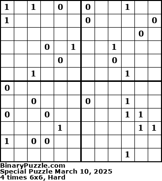 Binary Puzzle