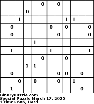 Binary Puzzle