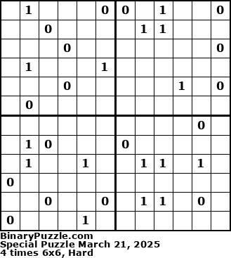 Binary Puzzle