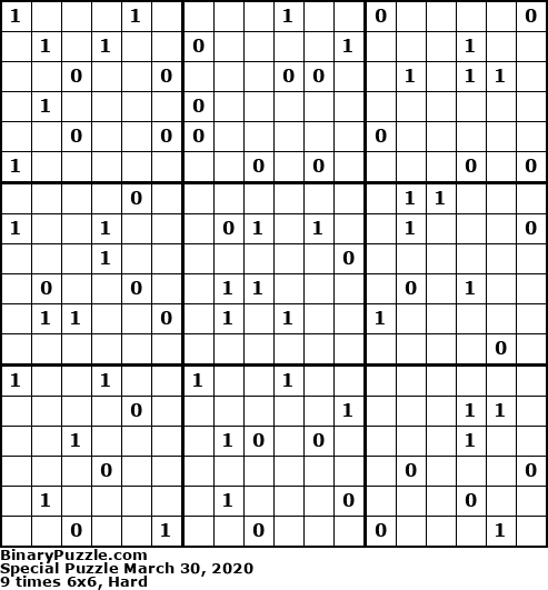 Binary Puzzle