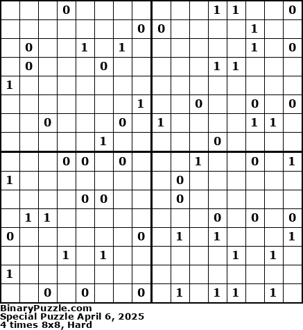 Binary Puzzle