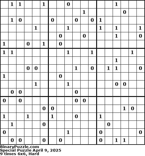 Binary Puzzle