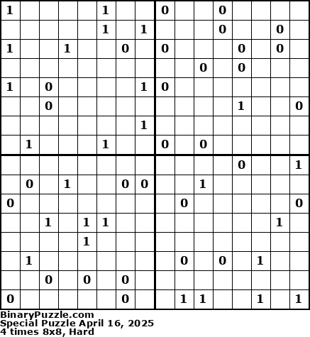 Binary Puzzle