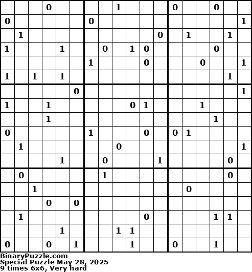 Binary Puzzle