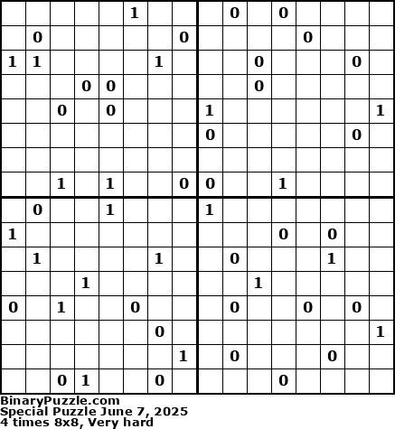 Binary Puzzle