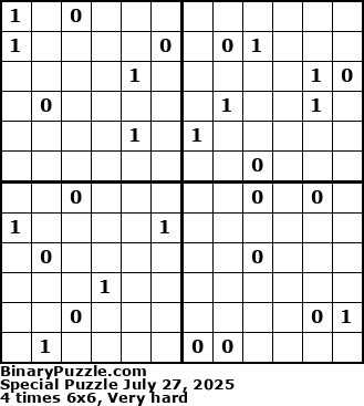 Binary Puzzle