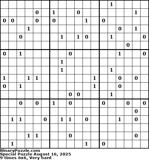 Binary Puzzle
