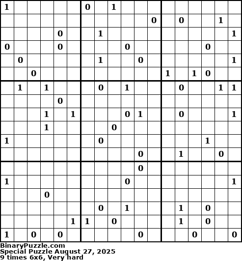 Binary Puzzle