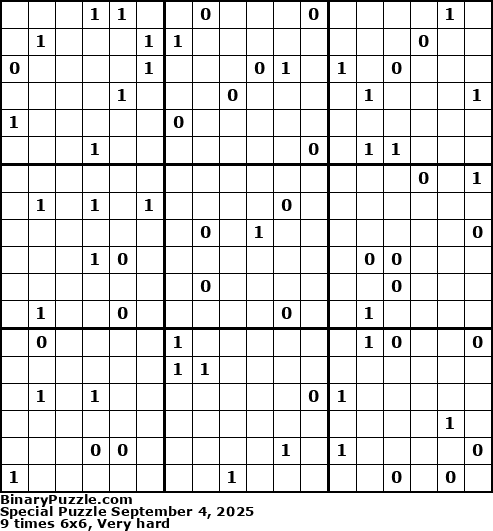 Binary Puzzle