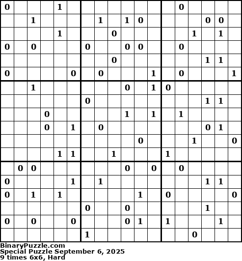 Binary Puzzle
