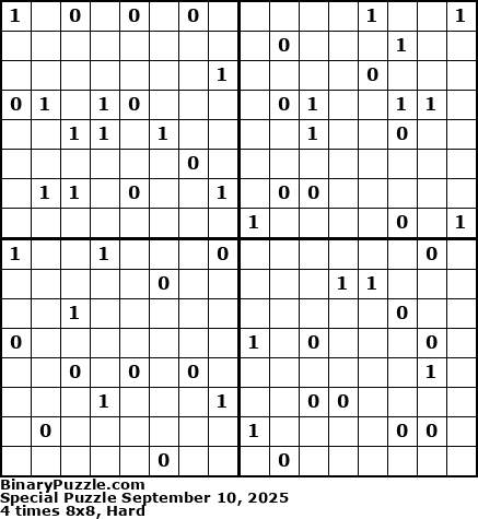 Binary Puzzle
