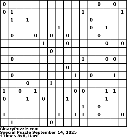 Binary Puzzle