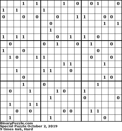 Binary Puzzle