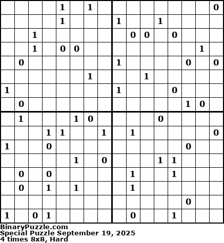 Binary Puzzle
