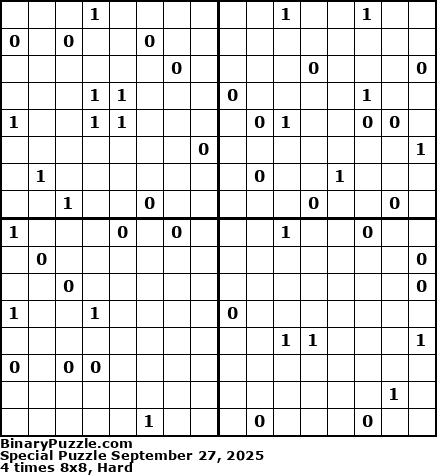 Binary Puzzle