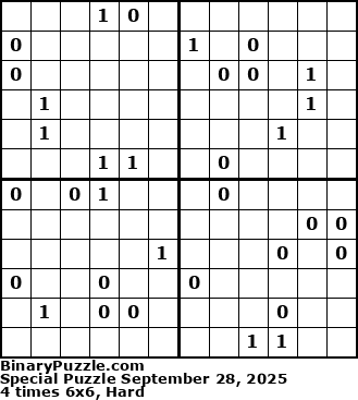 Binary Puzzle