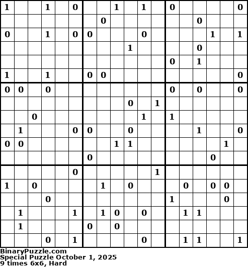 Binary Puzzle