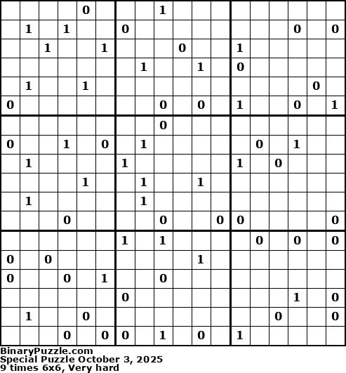 Binary Puzzle