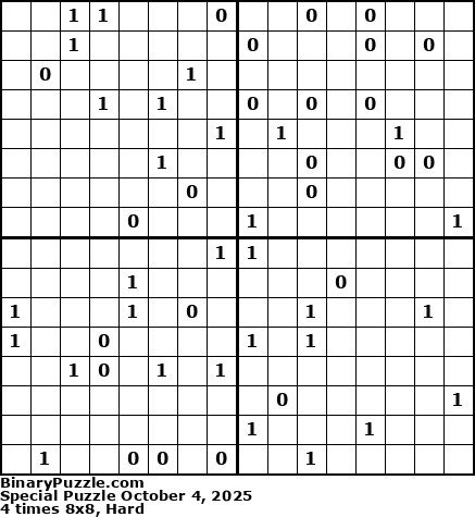 Binary Puzzle