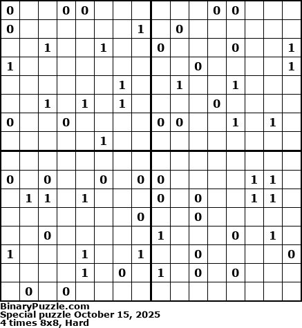 Binary Puzzle