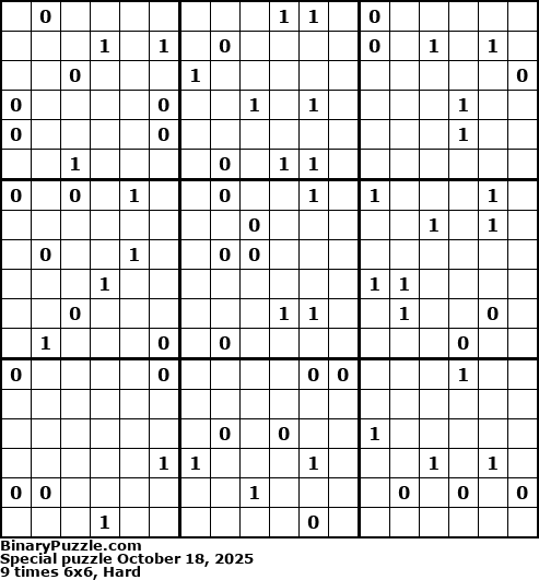 Binary Puzzle