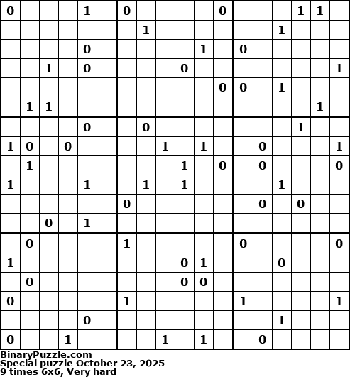 Binary Puzzle