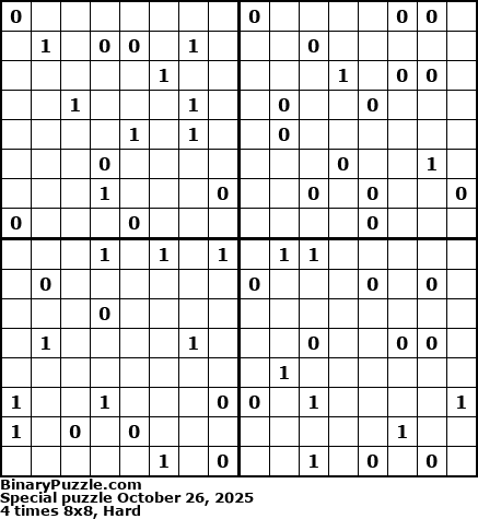 Binary Puzzle