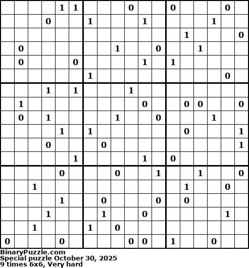 Binary Puzzle