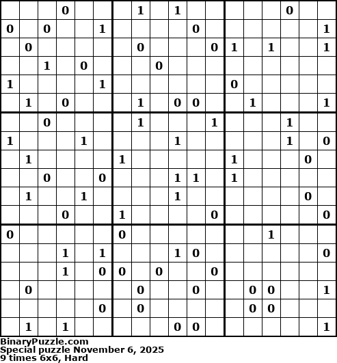 Binary Puzzle