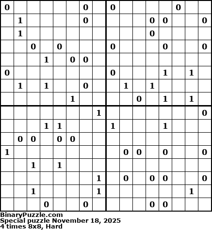 Binary Puzzle