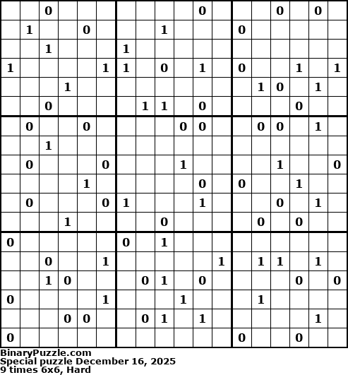 Binary Puzzle