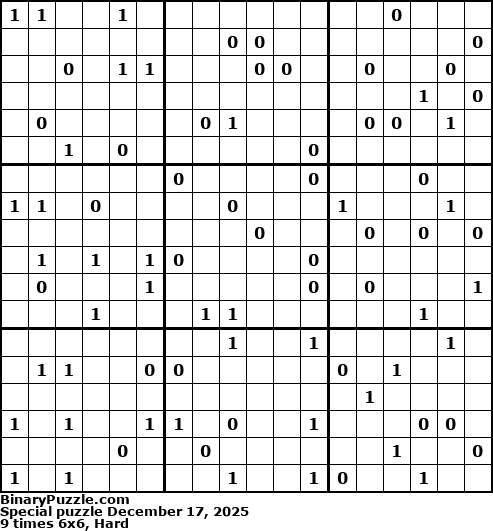 Binary Puzzle