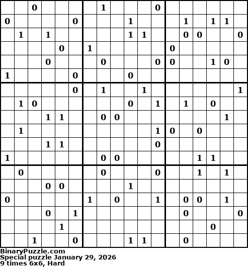 Binary Puzzle