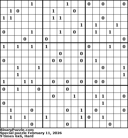 Binary Puzzle