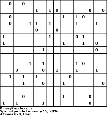 Binary Puzzle