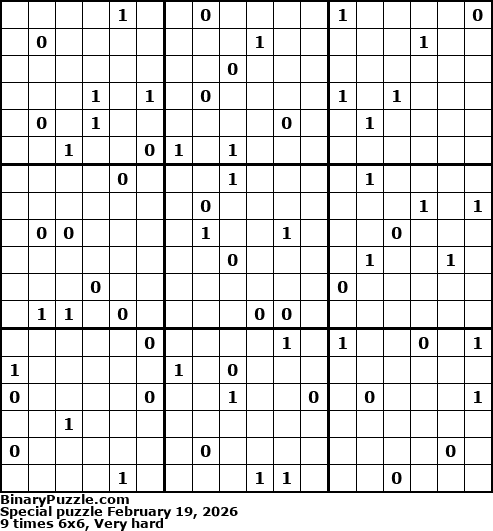 Binary Puzzle