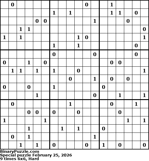 Binary Puzzle