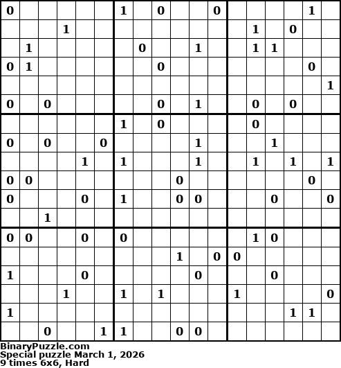 Binary Puzzle