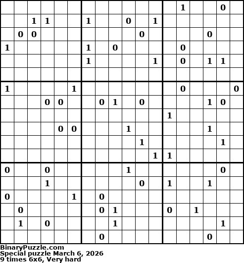 Binary Puzzle