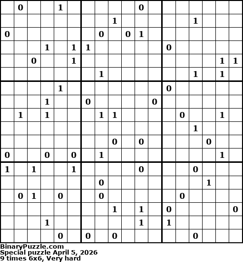 Binary Puzzle